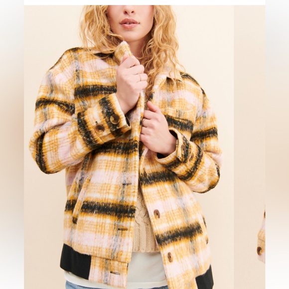 $269 For Love & Lemons X Revolve Rachel Plaid Jacket Coat women size XS - Picture 2 of 12